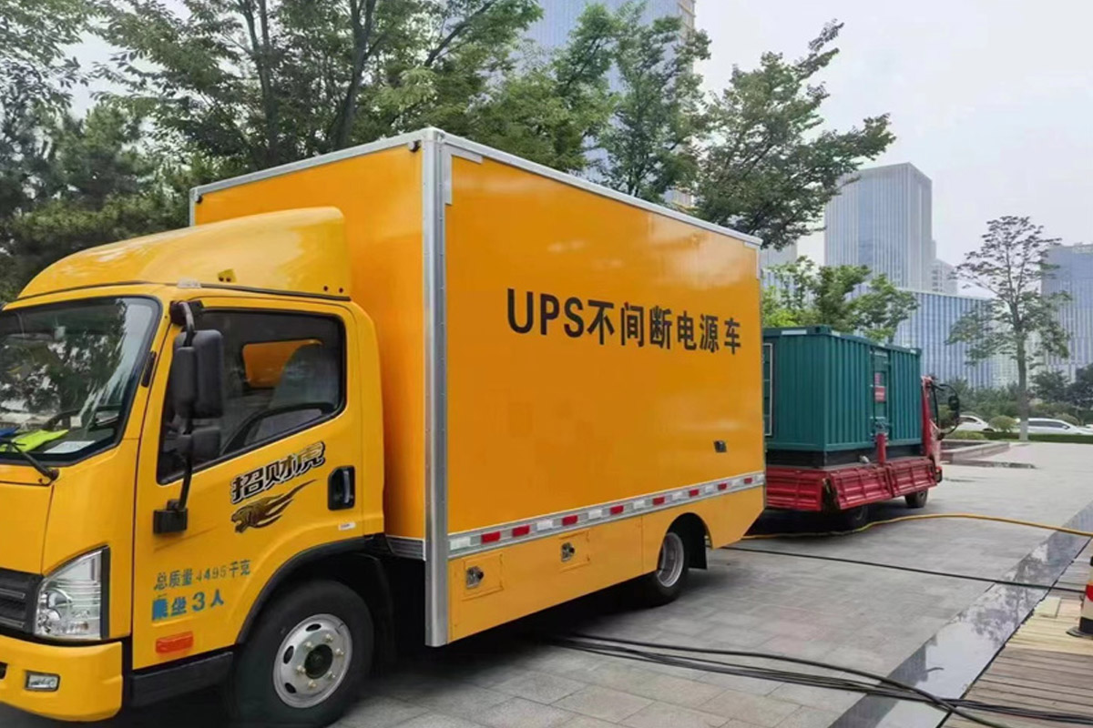 沁水发电机租赁施工现场