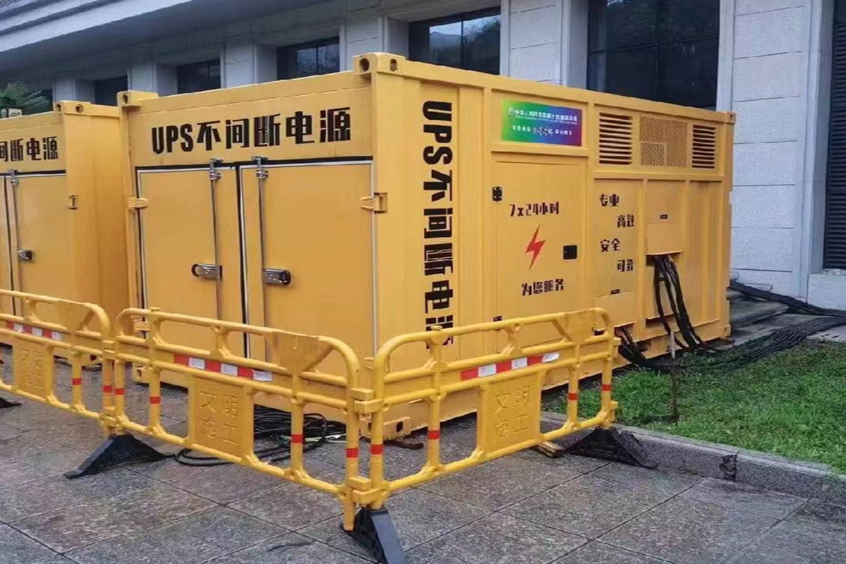沁水发电机租赁施工现场
