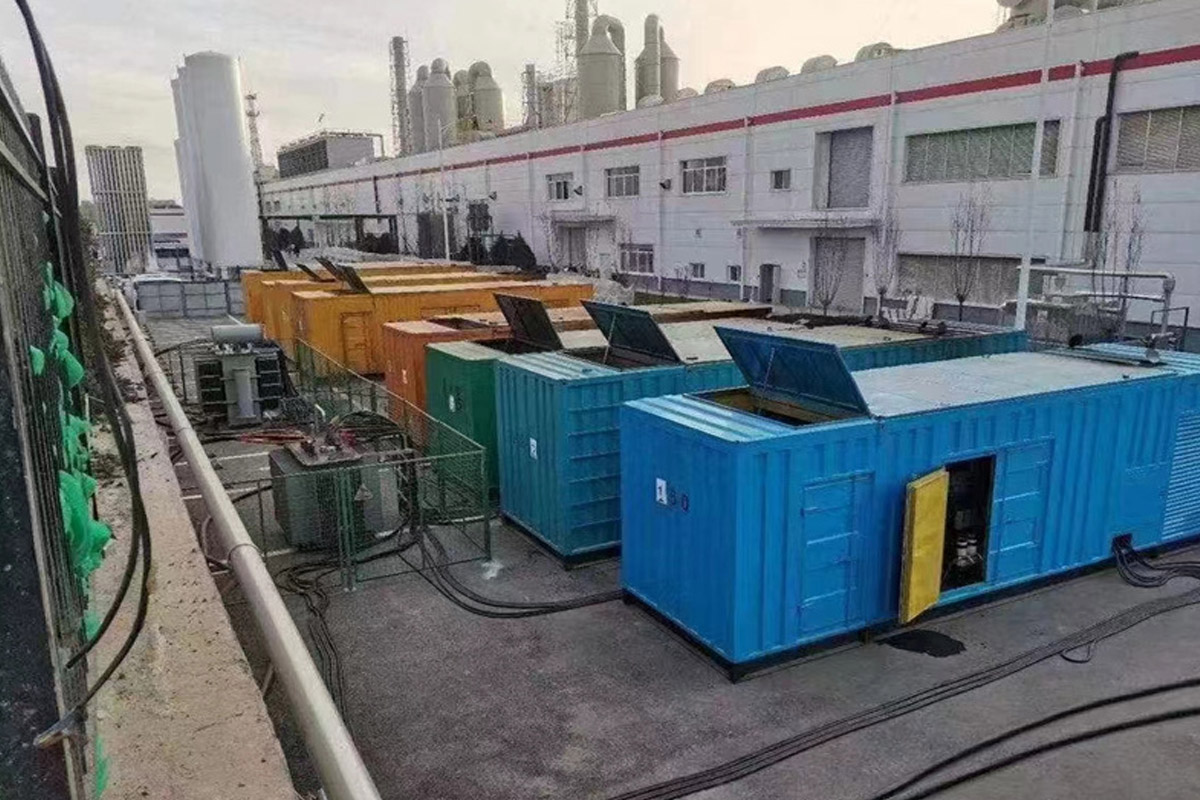 沁水发电机租赁施工现场